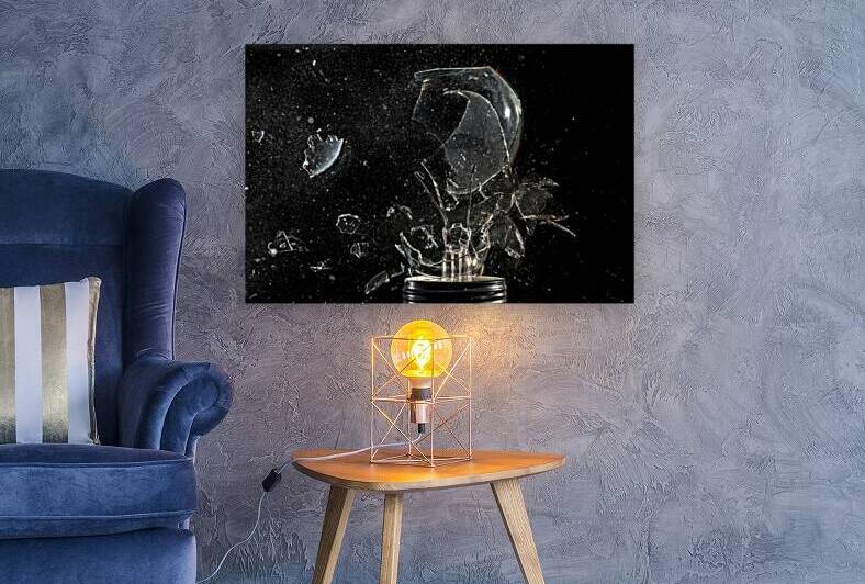 bulb glass explosion by Gualtiero Boffi