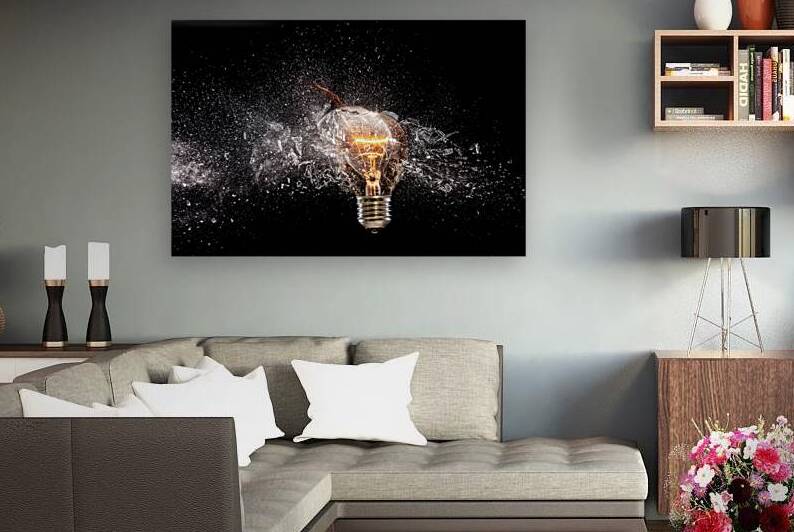 bulb glass explosion by Gualtiero Boffi