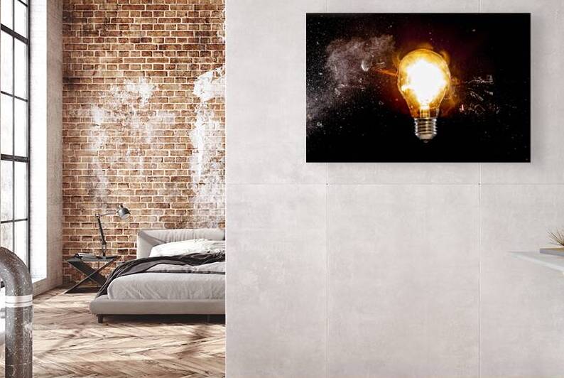 bulb glass explosion by Gualtiero Boffi