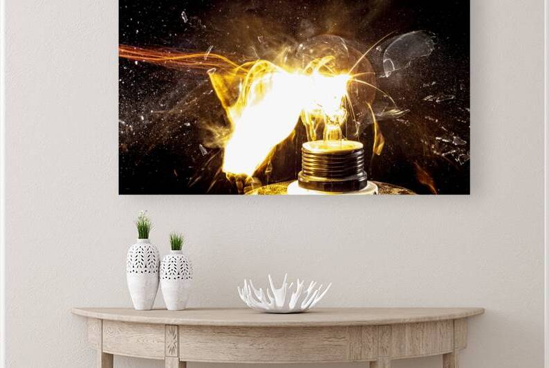 bulb glass explosion by Gualtiero Boffi