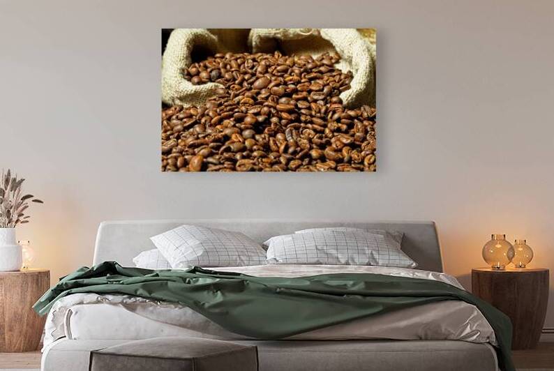 espresso and coffee grain by Gualtiero Boffi