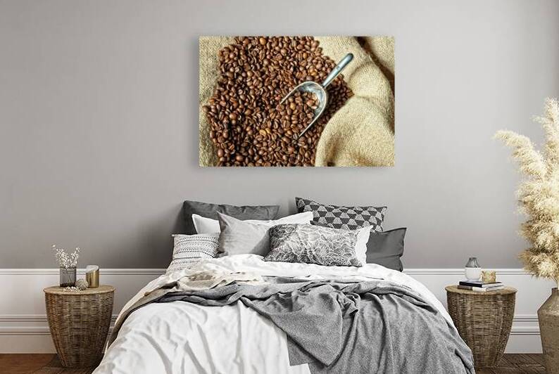 espresso and coffee grain by Gualtiero Boffi