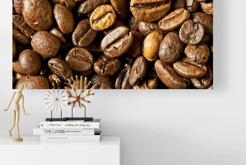 espresso and coffee grain by Gualtiero Boffi