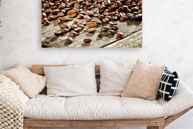 espresso and coffee grain by Gualtiero Boffi