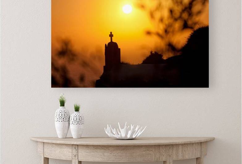 oia at sunset by Gualtiero Boffi