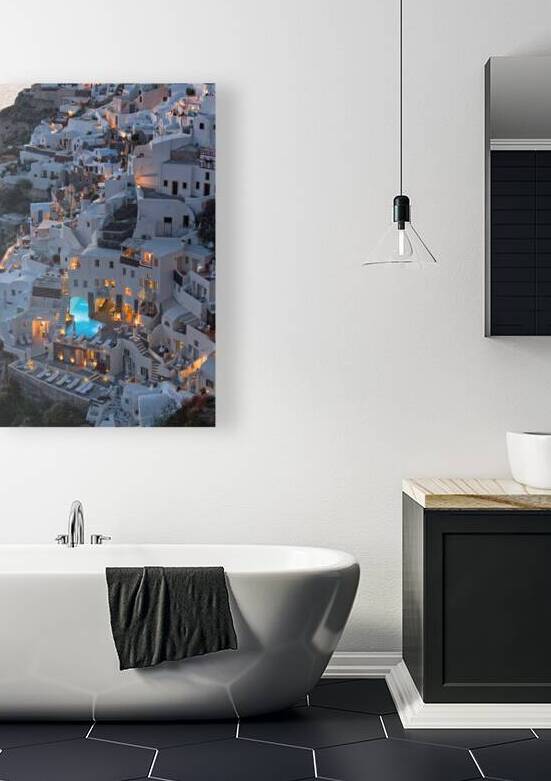 oia night view by Gualtiero Boffi