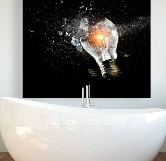 bulb explosion by Gualtiero Boffi