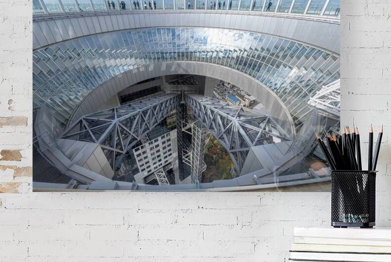detail of the Umeda Sky Building observatory by Gualtiero Boffi