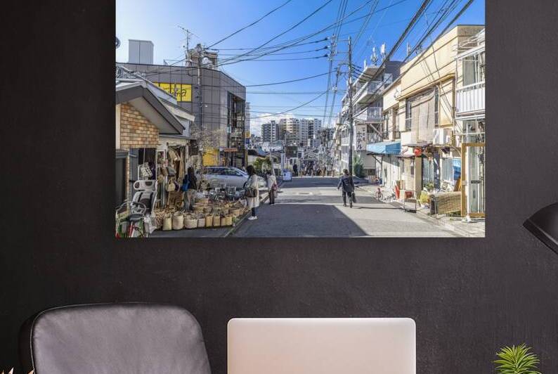 tourist district Yanaka in the city of Tokyo by Gualtiero Boffi