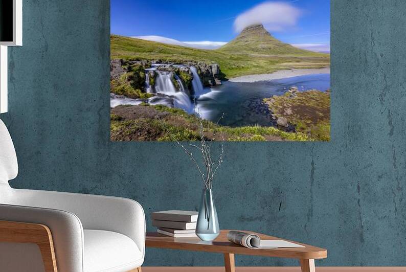 Kirkjufell mountain dominating the landscape of snaefellsnes pen by Gualtiero Boffi