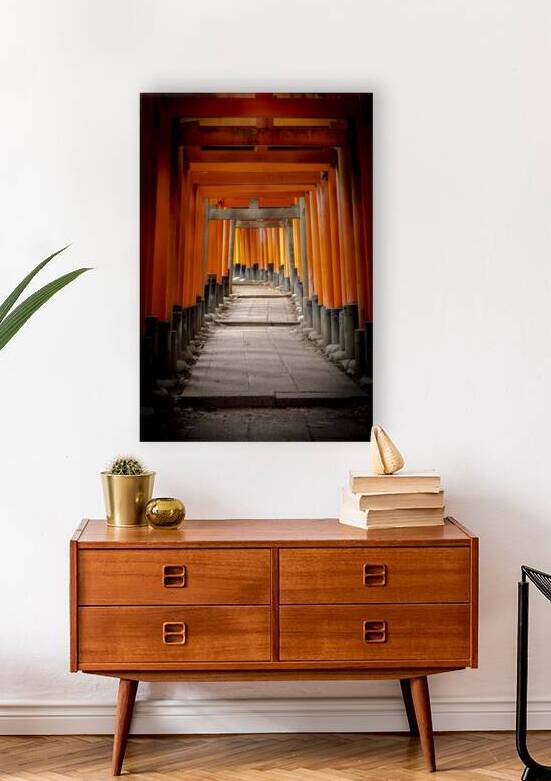 fushimi inari shrines torii gates in kyoto japan by Gualtiero Boffi