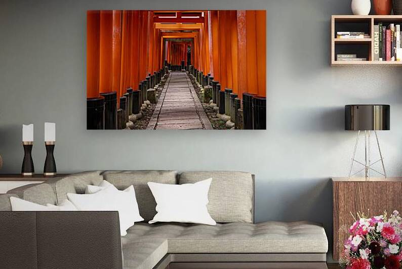 fushimi inari shrines torii gates in kyoto by Gualtiero Boffi