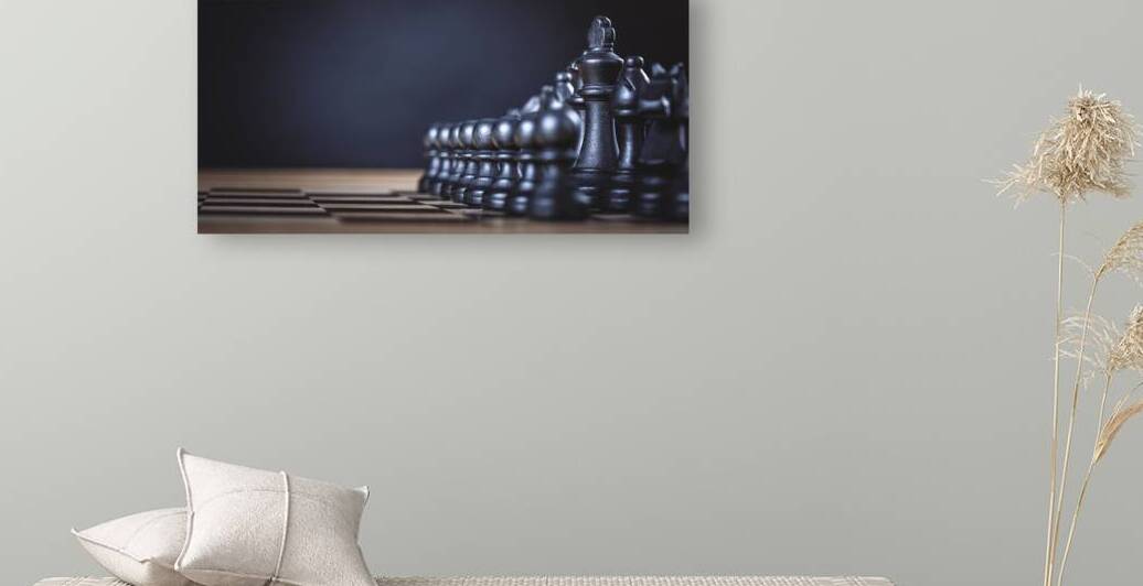 chessboard symbolizing strategy and leadership by Gualtiero Boffi