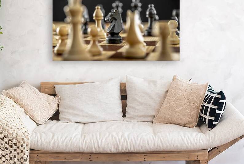 black knight chess piece  by Gualtiero Boffi