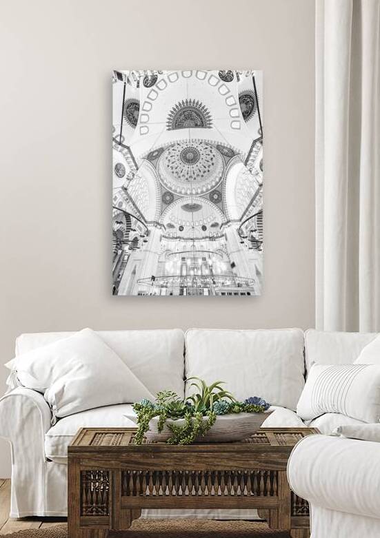 Black and white photo suleymaniye mosque by Gualtiero Boffi