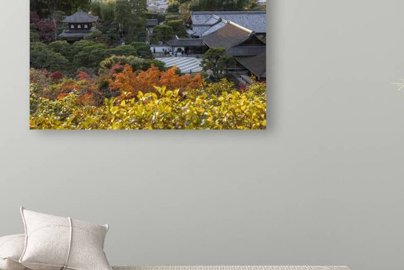 Stunning view of ginkaku ji also known as silver pavilion by Gualtiero Boffi