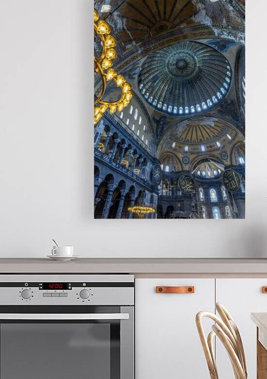 Interior view of the magnificent hagia sophia in istanbul by Gualtiero Boffi
