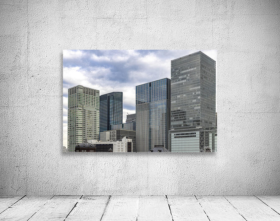  modern buildings in the centre of Tokyo Wall Preview