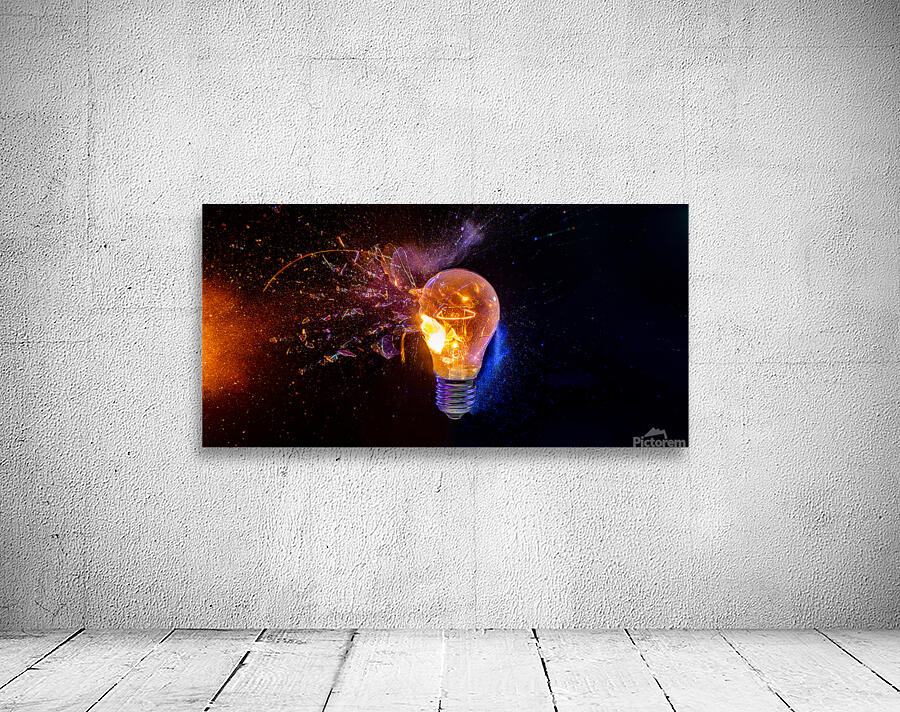 bulb breaks and creates many fragments  Wall Preview