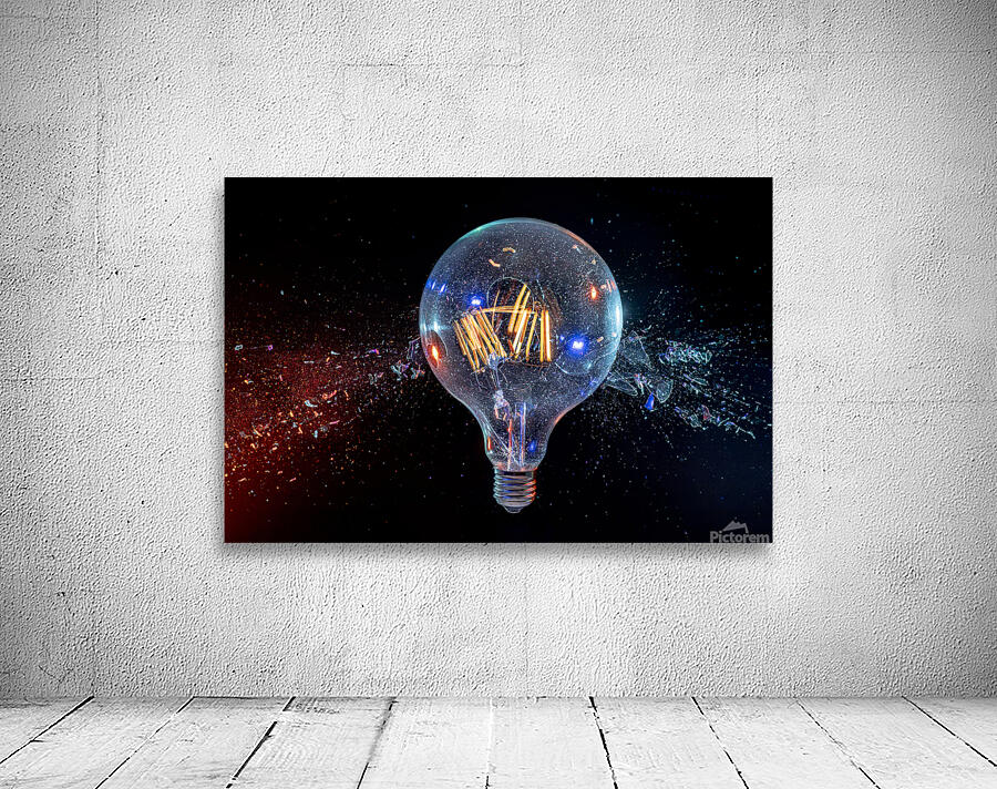 large bulb explodes Wall Preview