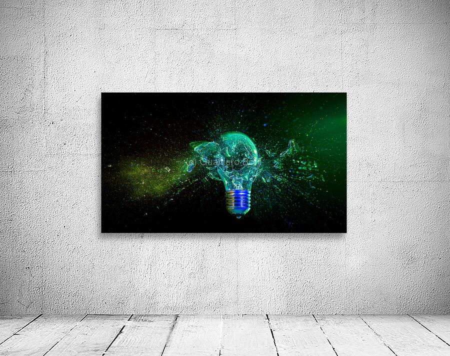 abstract light bulb background Wall Preview