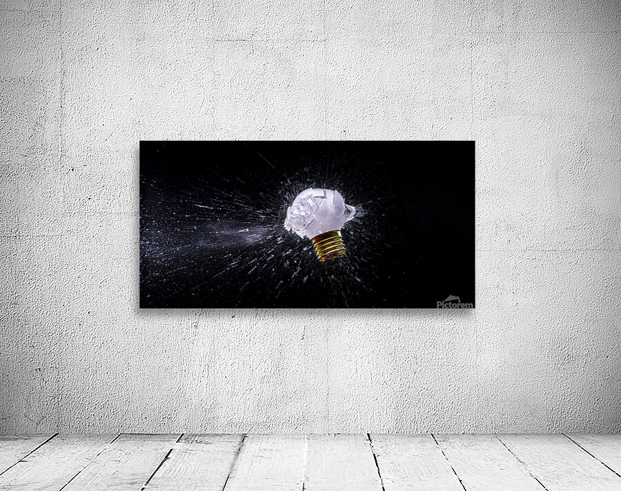 electric light bulb explosion Wall Preview