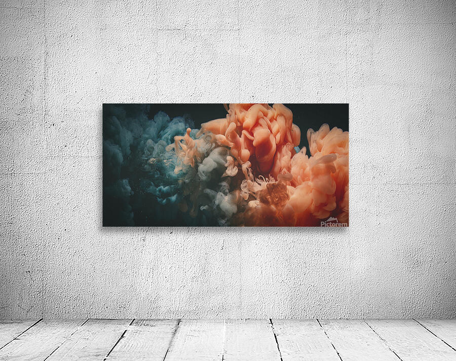 cloud of acrylic color in water.  Wall Preview
