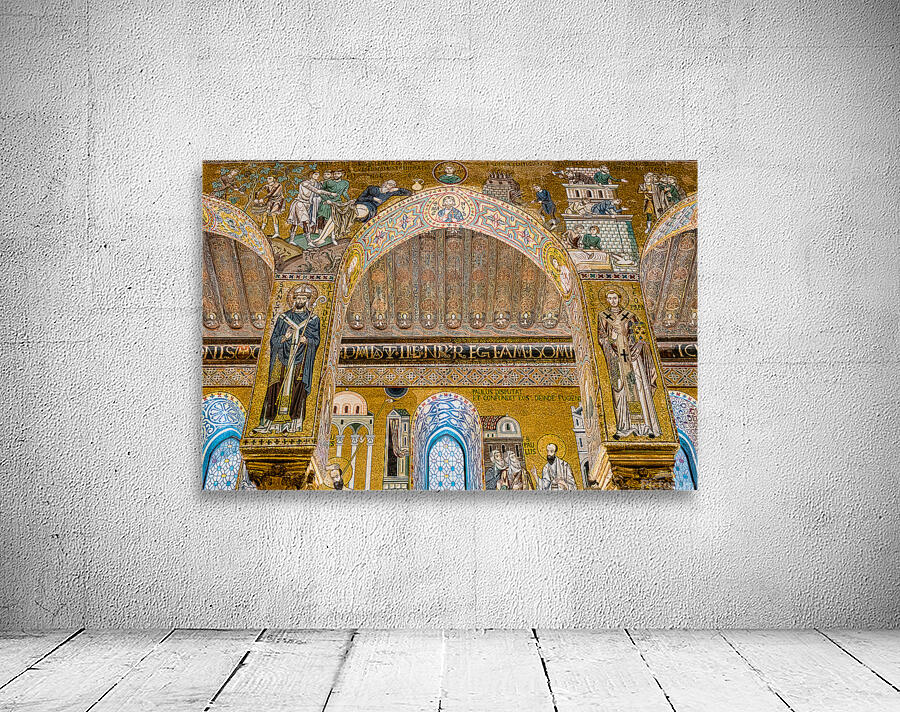 interior of the palatine chapel in Palermo.  Wall Preview