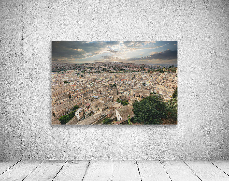 Scicli in Sicily urban view Wall Preview