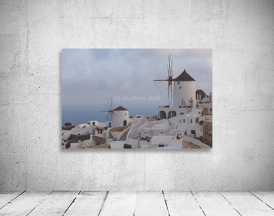 santorini oia background Wall Preview