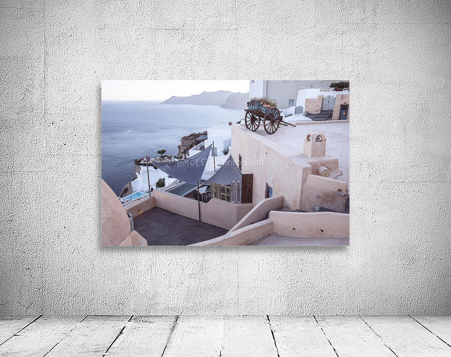 santorini oia background Wall Preview