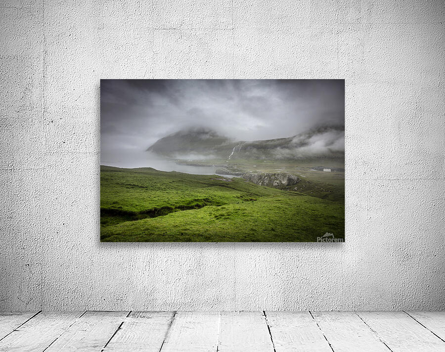 rainy day in faroe  Wall Preview