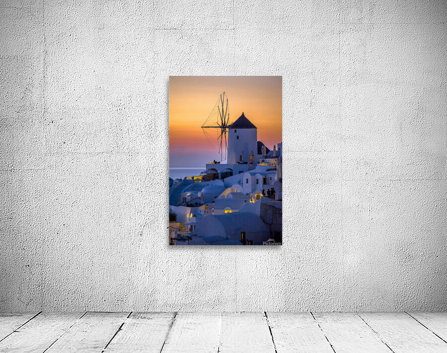 oia at sunset Wall Preview