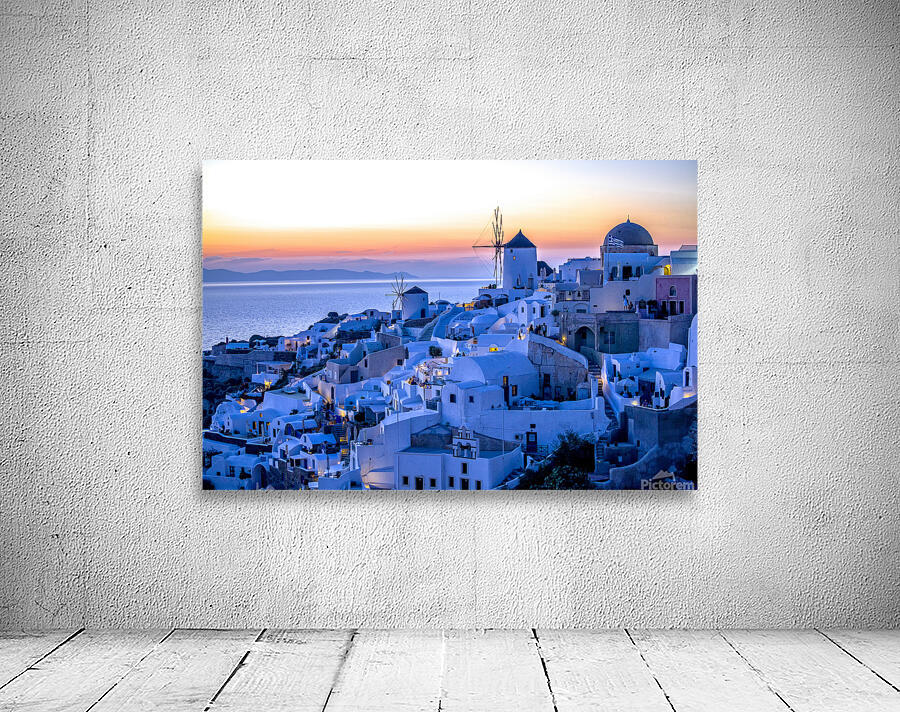 oia at sunset Wall Preview