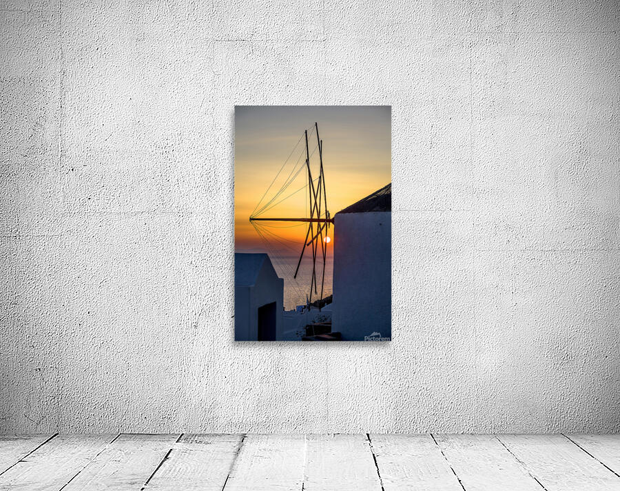 oia at sunset Wall Preview