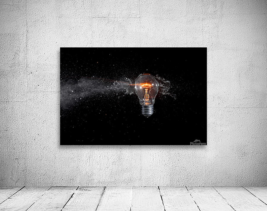 glass bulb explosion Wall Preview