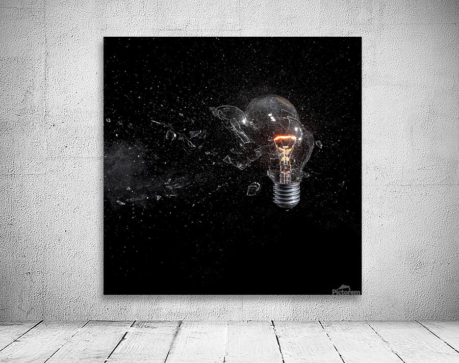 glass bulb explosion Wall Preview