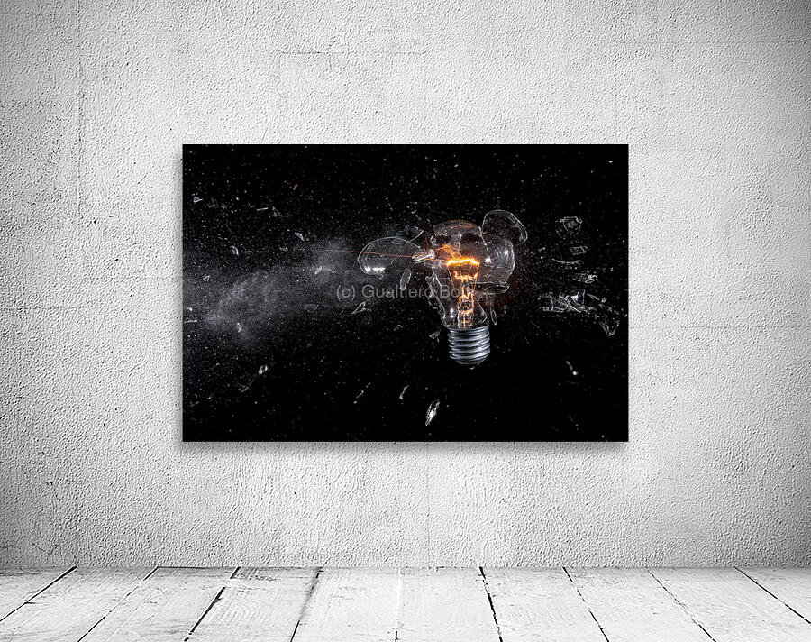 glass bulb explosion Wall Preview