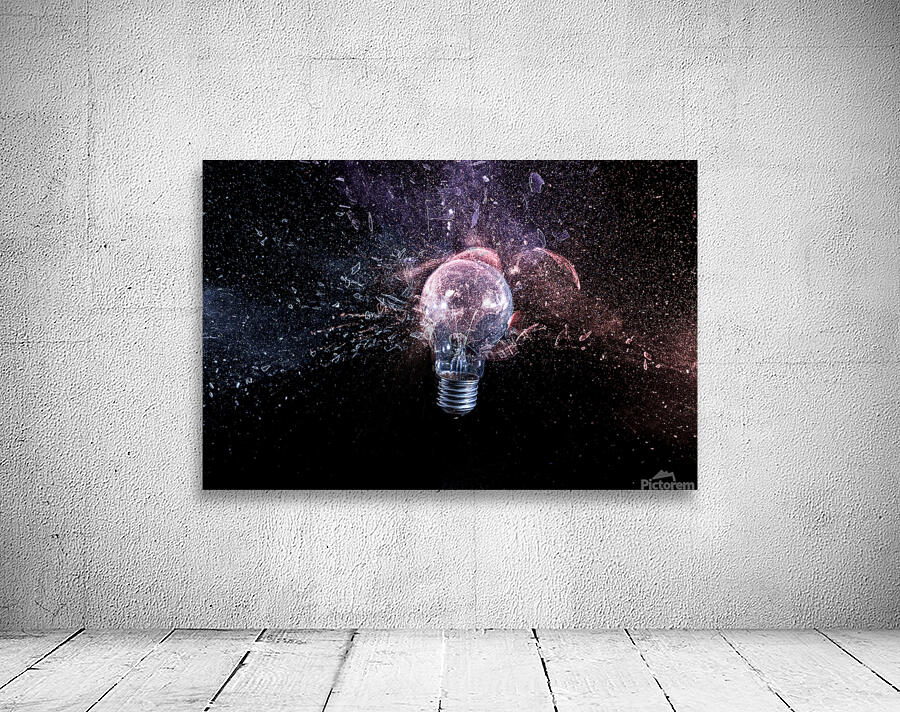 glass bulb explosion Wall Preview
