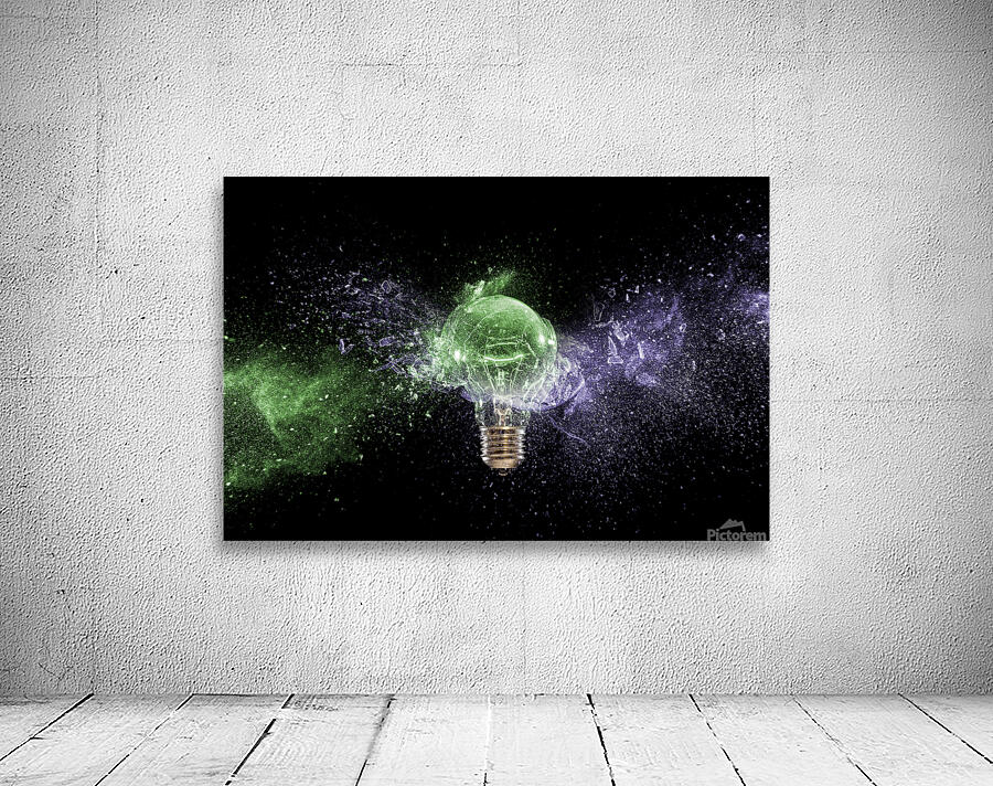 glass bulb explosion Wall Preview