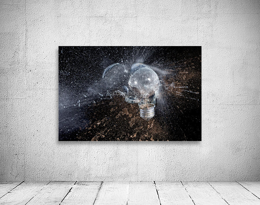 glass bulb explosion Wall Preview