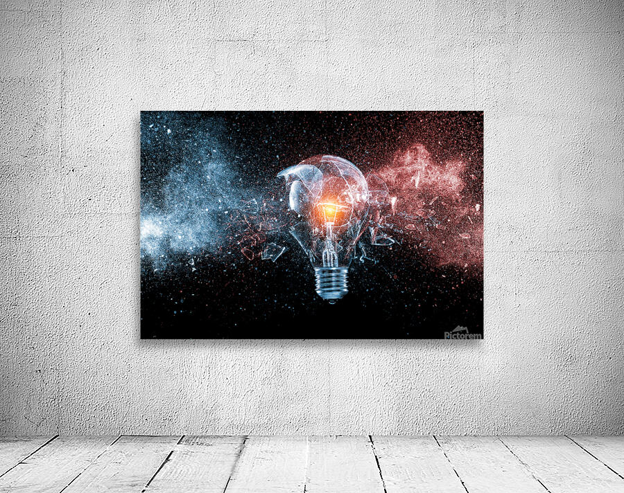 glass bulb explosion Wall Preview