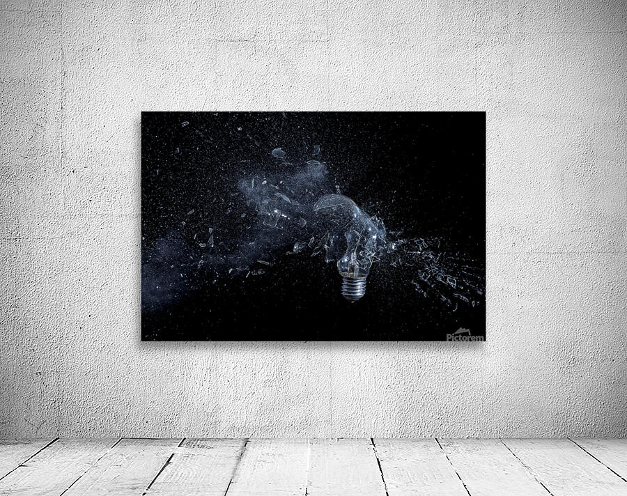 glass bulb explosion Wall Preview