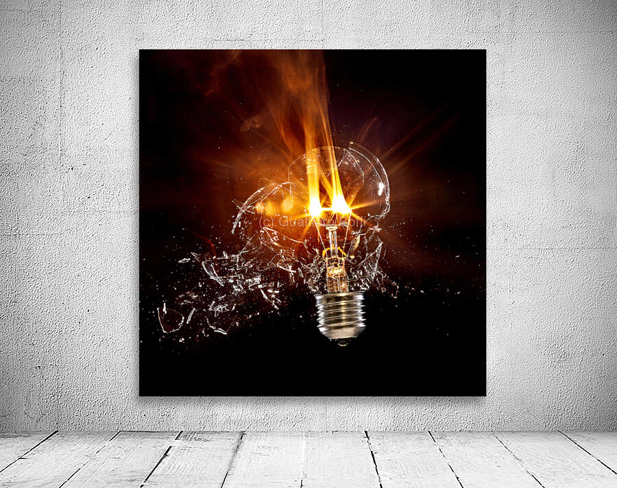 bulb glass explosion Wall Preview