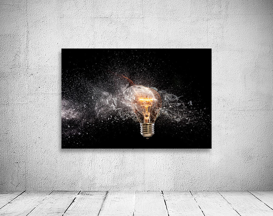 bulb glass explosion Wall Preview