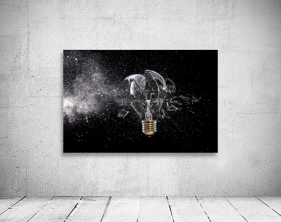 bulb glass explosion Wall Preview