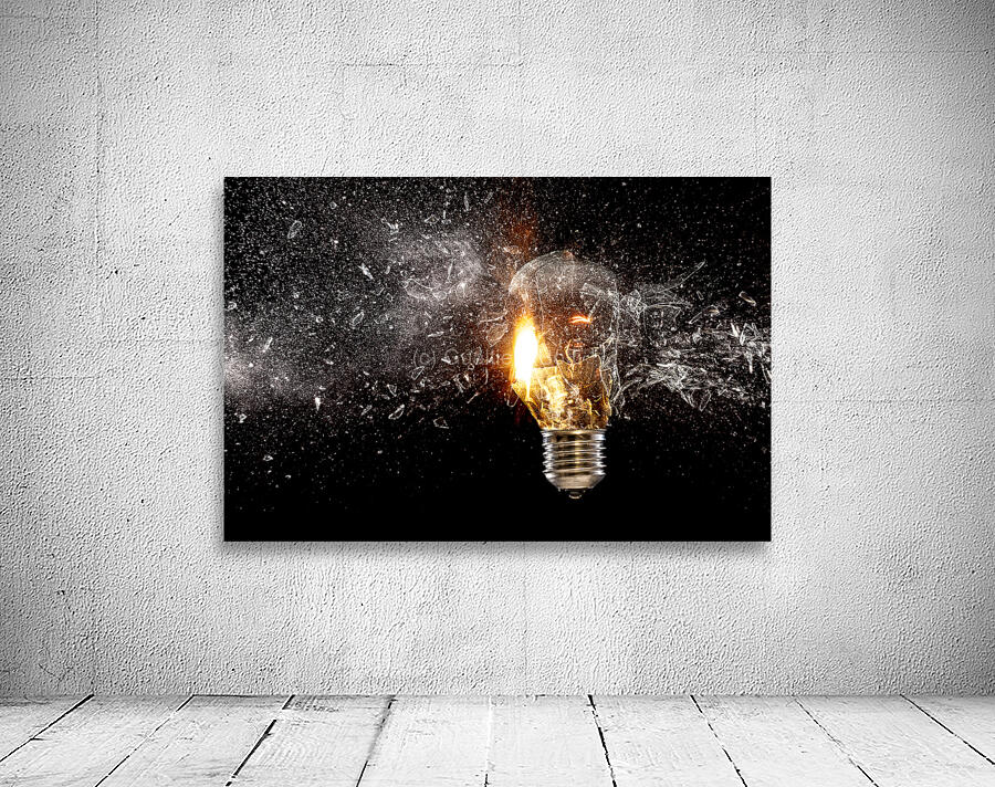 bulb glass explosion Wall Preview