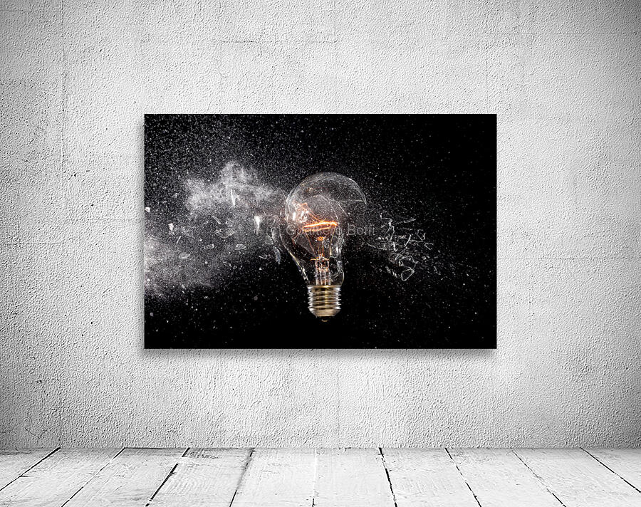 bulb glass explosion Wall Preview