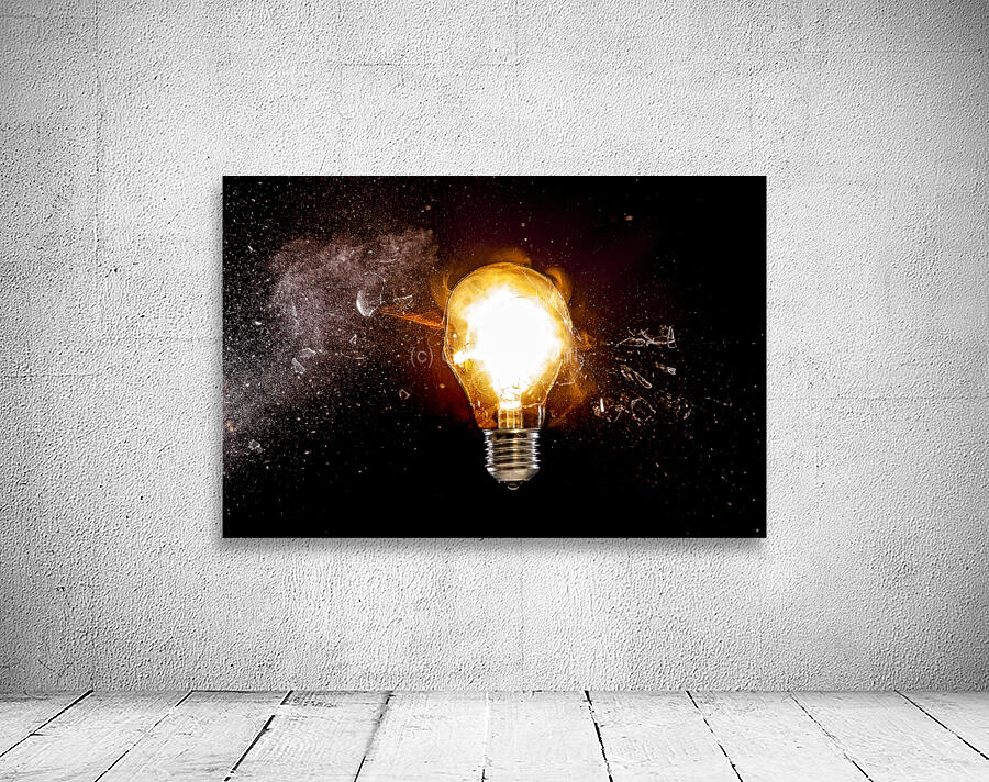 bulb glass explosion Wall Preview