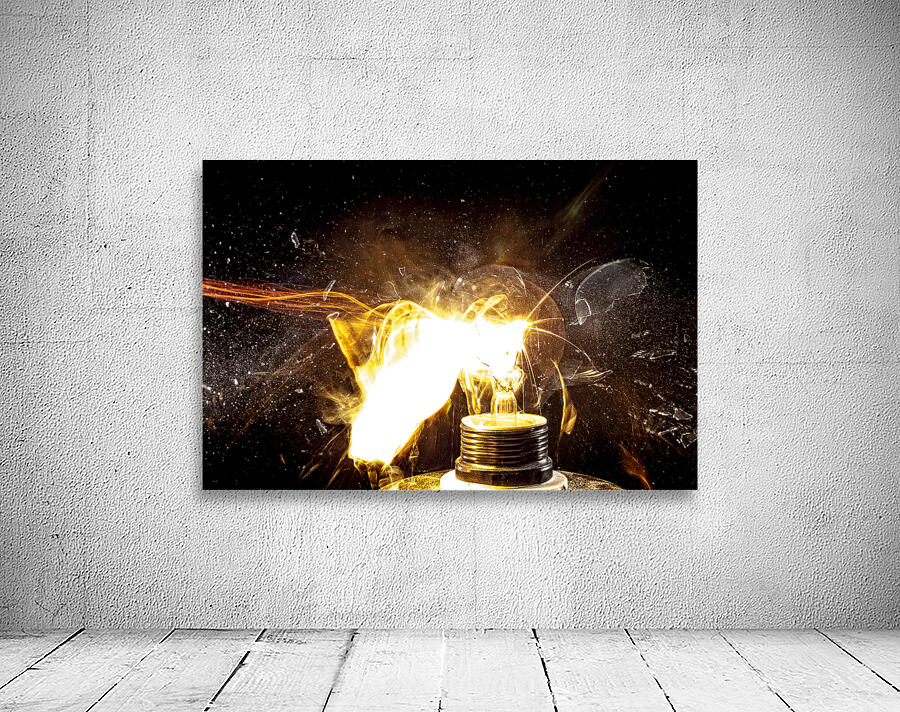 bulb glass explosion Wall Preview